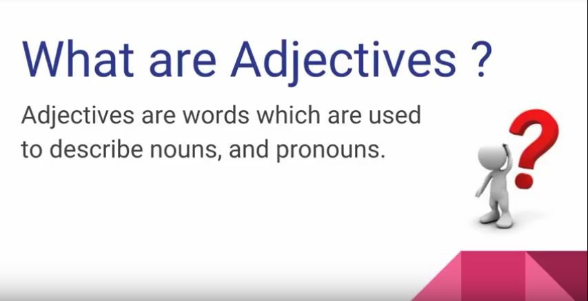 Adjectives and Synonyms – a short introduction