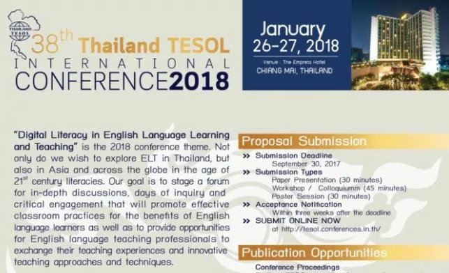 Thai TESOL International Conference 2018