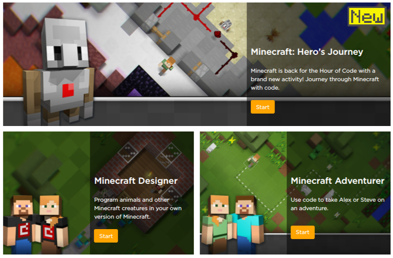 Hour of Code: New Minecraft tutorial now online